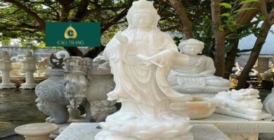 Tượng Phật Quan Âm Bằng Đá Cẩm Lệ Đà Nẵng