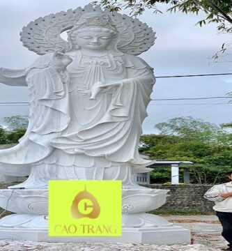 Tượng Quan Âm Bồ Tát Bằng Đá