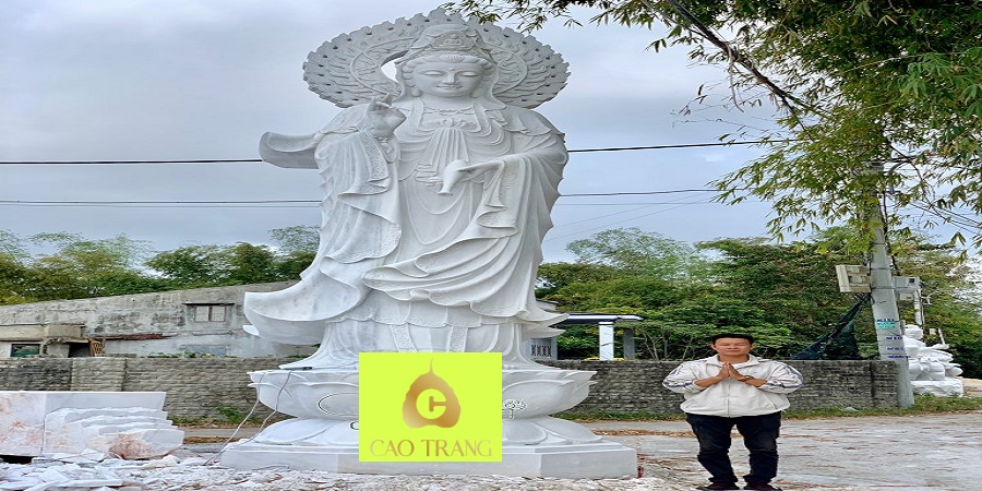 Tượng Quan Âm Bồ Tát Bằng Đá