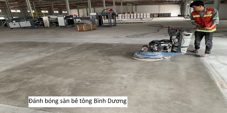 Đánh bóng sàn bê tông Bình Dương