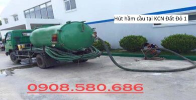 Hút hầm cầu tại KCN Đất Đỏ 1