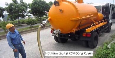 Hút hầm cầu tại KCN Đông Xuyên