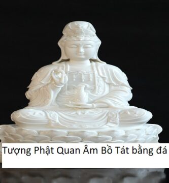 Tượng Phật Quan Âm Bồ Tát bằng đá