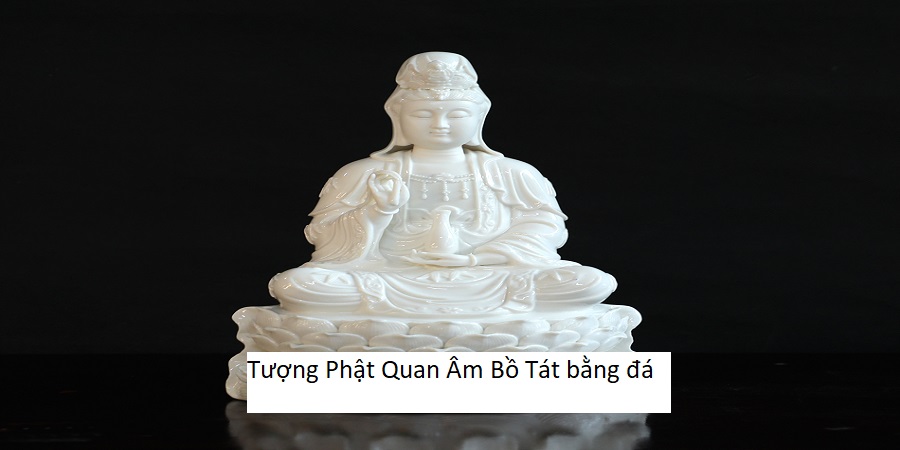 Tượng Phật Quan Âm Bồ Tát bằng đá