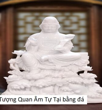Tượng Quan Âm Tự Tại bằng đá