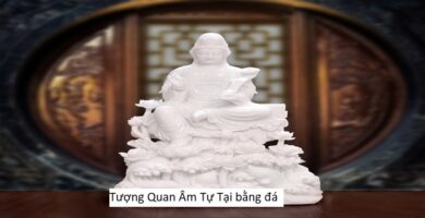 Tượng Quan Âm Tự Tại bằng đá